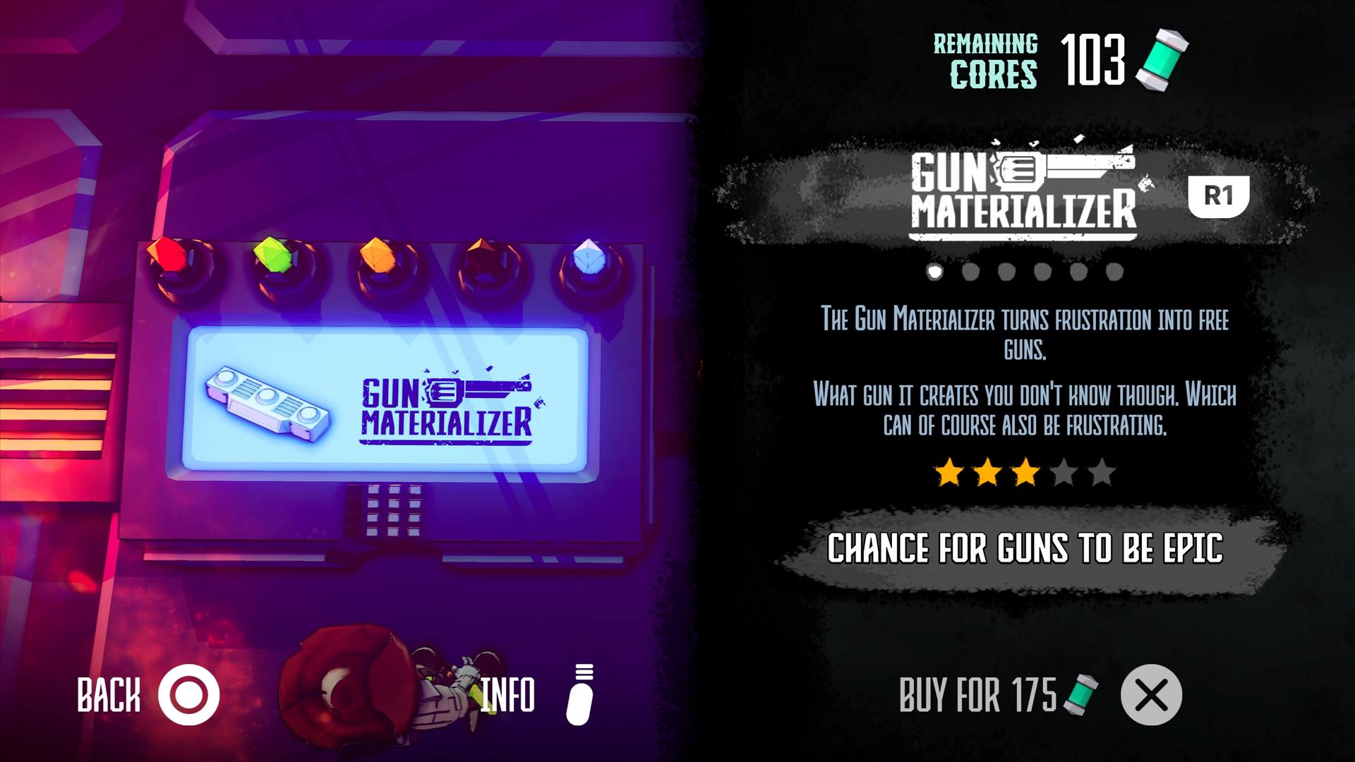Dust & Neon Review (Xbox) - Mild Arms - Finger Guns
